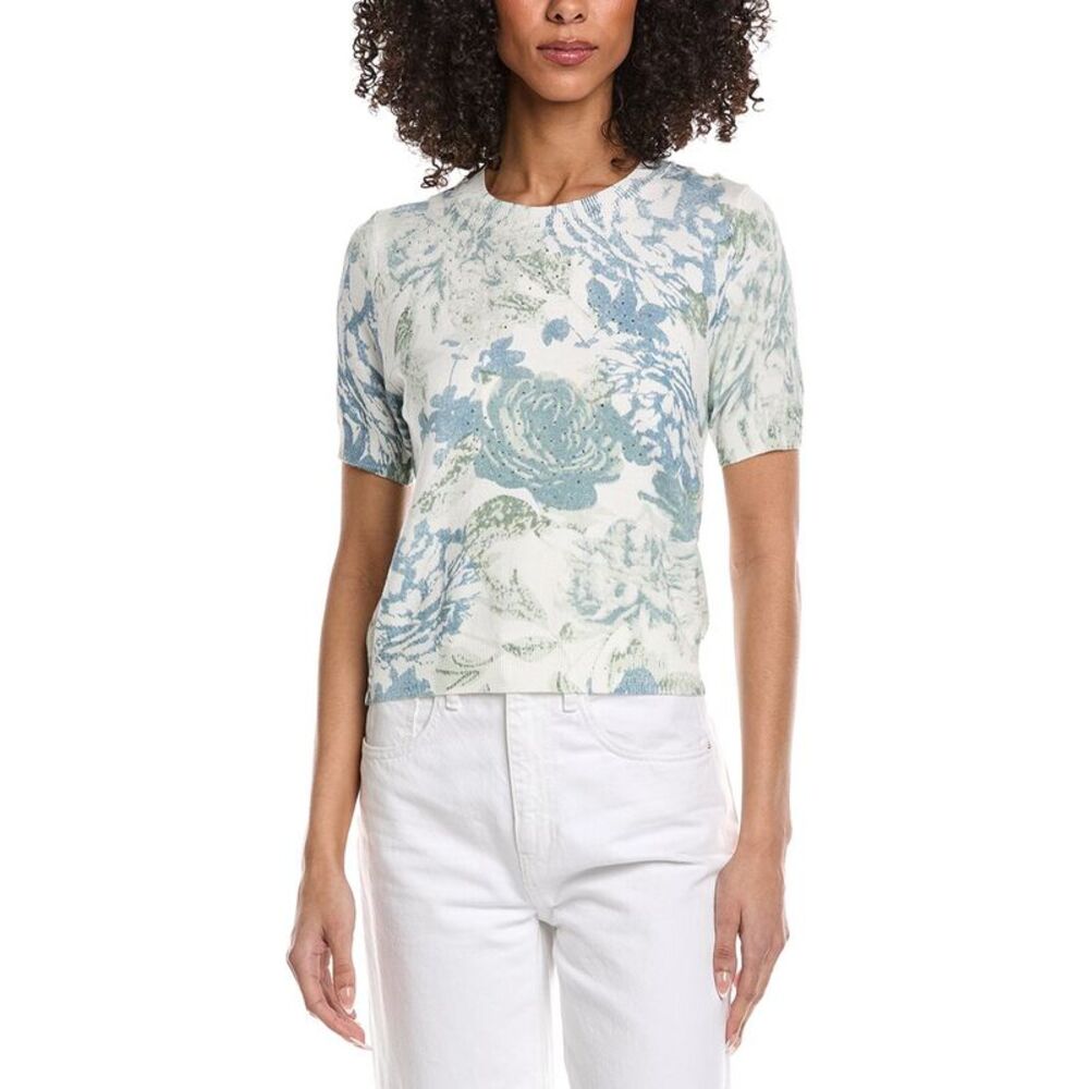 Nicole Miller Womens Sweater, White